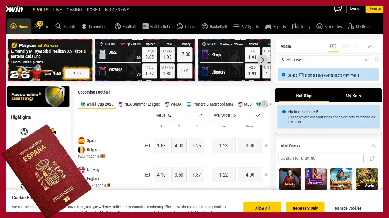 Bwin apuestas deportivas con pasaporte Bwin: casa de apuestas deportivas que acepta pasaporte para verificar la cuenta