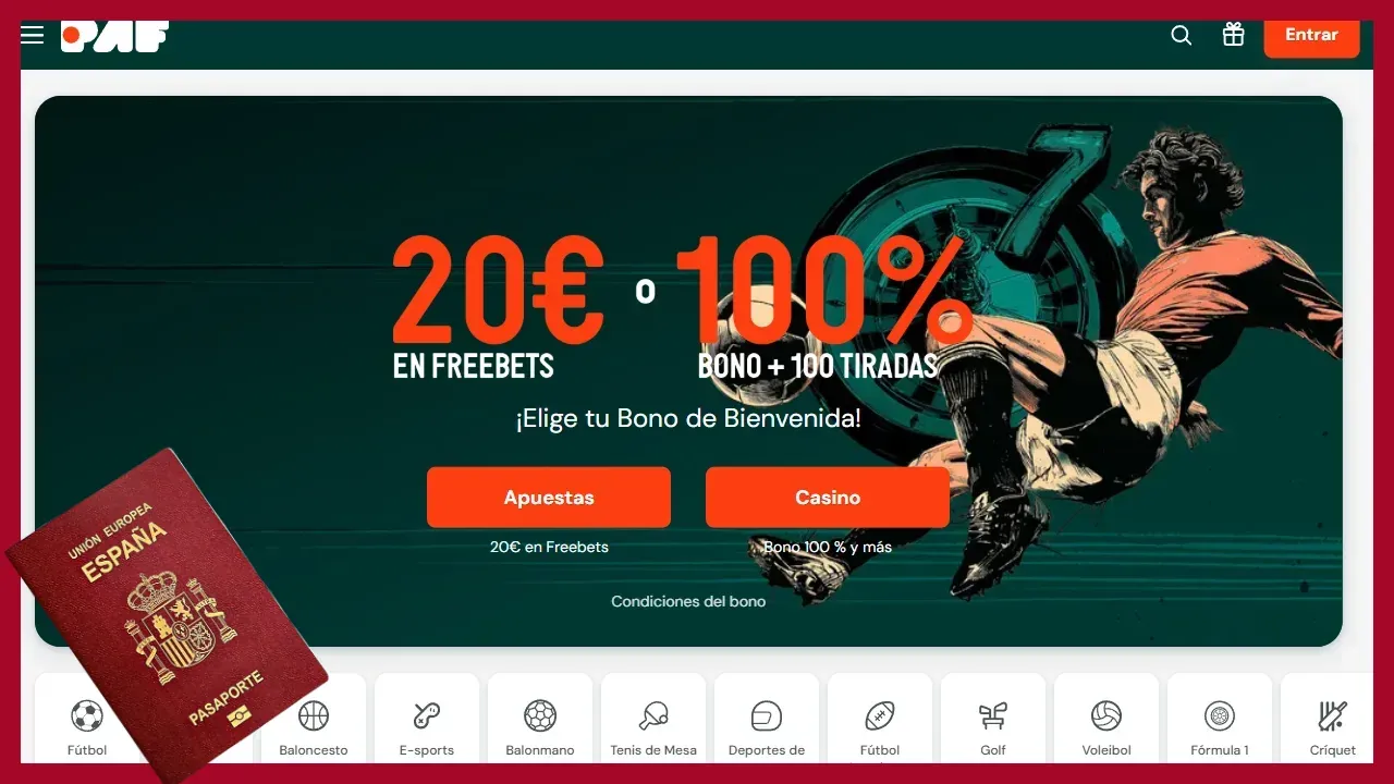Paf apuestas deportivas con pasaporte Paf: casa de apuestas deportivas con pasaporte y límites de juego responsable